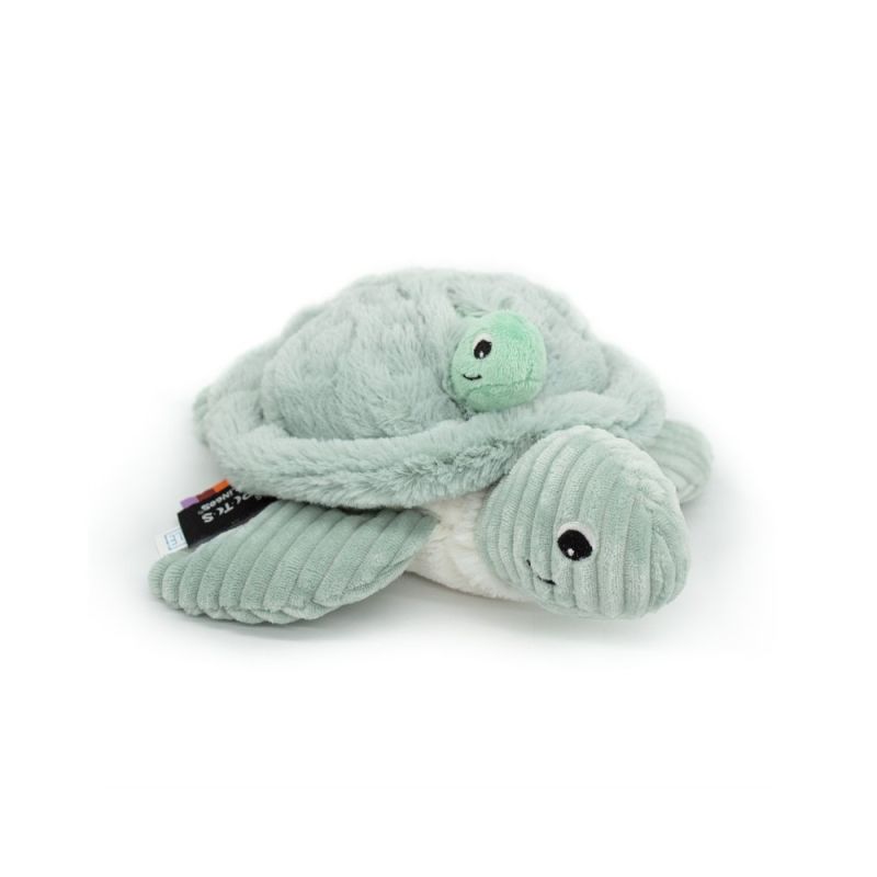 Les déglingos - les ptipotos - sauvenou tortue vert - peluche 30 cm 